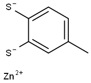 TOLUENE-3,4-DITHIOLATO ZINC 结构式