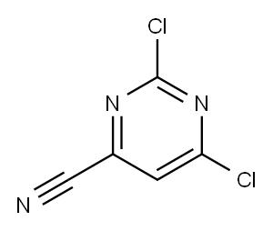2,6-二氯-4-氰基嘧啶 结构式