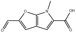 6H-Furo[2,3-b]pyrrole-5-carboxylic  acid,  2-formyl-6-methyl- 结构式
