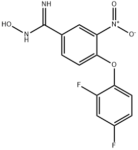 4-(2,4-二氟苯氧基)-N-羟基-3-硝基苯甲酰胺 结构式