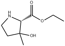 Proline, 3-hydroxy-3-methyl-, ethyl ester (9CI) 结构式