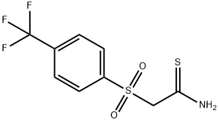 2-[[4-(TRIFLUOROMETHYL)PHENYL]SULPHONYL]ETHANETHIOAMIDE 结构式