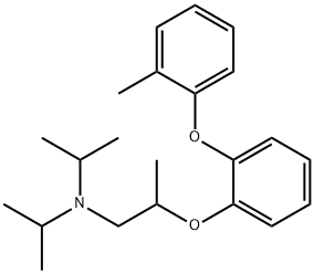 N,N-Diisopropyl-2-[o-(o-tolyloxy)phenoxy]propylamine 结构式