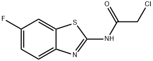 2-氯-N-(6-氟-1,3-苯并噻唑-2-基)乙酰胺 结构式