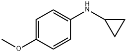 Benzenamine, N-cyclopropyl-4-methoxy- (9CI) 结构式