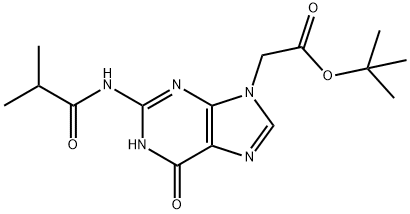 叔丁基 2-(2-异丁酰胺基-6-氧代-1H-嘌呤-9(6H)-基)乙酸酯 结构式