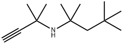 1,1-二甲基-N-叔辛基炔丙基胺 结构式