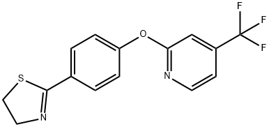 PYRIDINE, 2-[4-(4,5-DIHYDRO-2-THIAZOLYL)PHENOXY]-4-(TRIFLUOROMETHYL)- 结构式