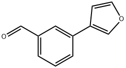 3-(呋喃-3-基)苯甲醛 结构式