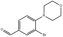 3-溴-4-(4-吗啉基)苯甲醛 结构式