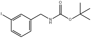 (3-碘 -苄基)- 氨基甲酸叔丁基酯 结构式