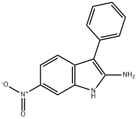 2-AMino-3-phenyl-6-nitroindole 结构式