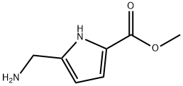 METHYL 5-(AMINOMETHYL)-1H-PYRROLE-2-CARBOXYLATE 结构式