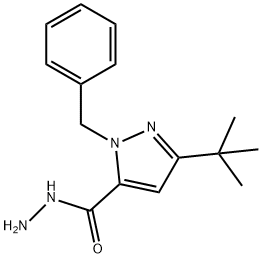 1-BENZYL-3-(TERT-BUTYL)-1H-PYRAZOLE-5-CARBOHYDRAZIDE 结构式