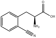 DL-2-氰基苯丙氨酸 结构式