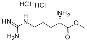 L-精氨酸甲酯二盐酸盐 结构式