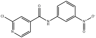 2-Chloro-N-(3-nitrophenyl)-4-pyridinecarboxamide 结构式