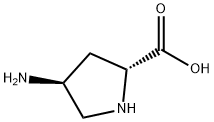 (4S)-4-氨基-D-脯氨酸 结构式