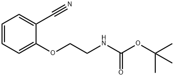 2-(BOC-氨基)乙氧基苯腈 结构式