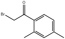 2-溴-1-(2,4-二甲基苯基)乙酮 结构式