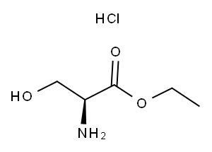 L-丝氨酸乙酯盐酸盐 结构式