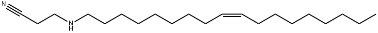 3-[(9Z)-9-十八烯基氨基]丙腈 结构式