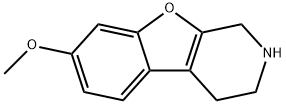 7-METHOXY-1,2,3,4-TETRAHYDRO-BENZOFURO[2,3-C]PYRIDINE 结构式