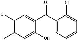 2',5-二氯-2-羟基-4-甲基二苯甲酮 结构式