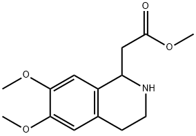 1-甲氧羰基-6,7-二甲氧基-1,2,3,4-四氢异喹啉 结构式