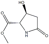 Proline, 3-hydroxy-5-oxo-, methyl ester, DL-trans- (8CI) 结构式