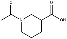 1-乙酰基-3-哌啶甲酸 结构式