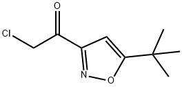 2-氯-1-[5-(叔丁基)-3-异唑基]乙酮 结构式