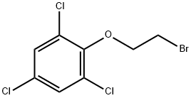2-(2,4,6-三氯苯氧基)乙基溴 结构式