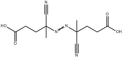 4,4'-偶氮双(4-氰基戊酸) 结构式