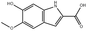 6-hydroxy-5-methoxy-2-indolylcarboxylic acid 结构式