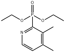 (3,4-Dimethyl-2-pyridyl)phosphonic acid diethyl ester 结构式