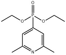 (2,6-Dimethyl-4-pyridyl)phosphonic acid diethyl ester 结构式