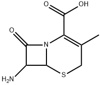 7-氨基去乙酰氧基头孢烷酸 结构式