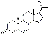 9β-Pregna-4,6-diene-3,20-dione 结构式