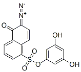 3,5-dihydroxyphenyl 6-diazo-5,6-dihydro-5-oxonaphthalene-1-sulphonate  结构式