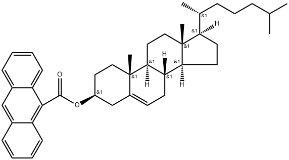 胆甾醇基蒽-9-羧酸盐 结构式