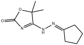 2,4-Oxazolidinedione,5,5-dimethyl-,4-(cyclopentylidenehydrazone)(9CI) 结构式