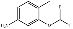 3-二氟甲氧基-4-甲基苯胺 结构式