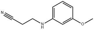 3-[(3-甲氧基苯基)氨基]丙腈 结构式