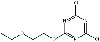 2,4-dichloro-6-(2-ethoxyethoxy)-1,3,5-triazine 结构式