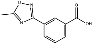 3-(5-甲基-1,2,4-氧二唑-3-基)苯甲酸 结构式