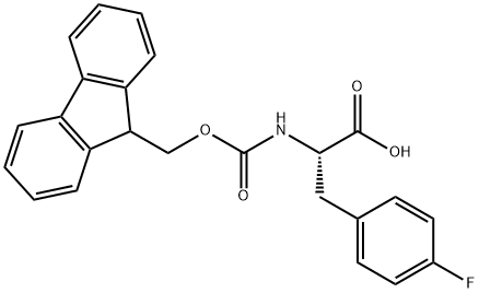FMOC-DL-4-氟苯丙氨酸 结构式