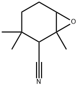 1,3,3-TriMethyl-7-oxabicyclo[4.1.0]heptane-2-carbonitrile 结构式