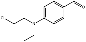 N-乙基-N-氯乙基-4-氨基苯甲醛 结构式
