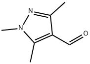 1,3,5-三甲基-1H-吡唑-4-甲醛 结构式
